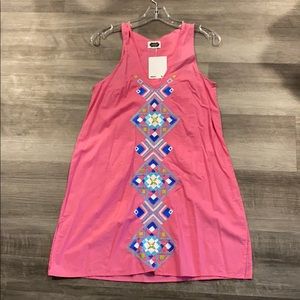 Pink Mudpie dress with Aztec design